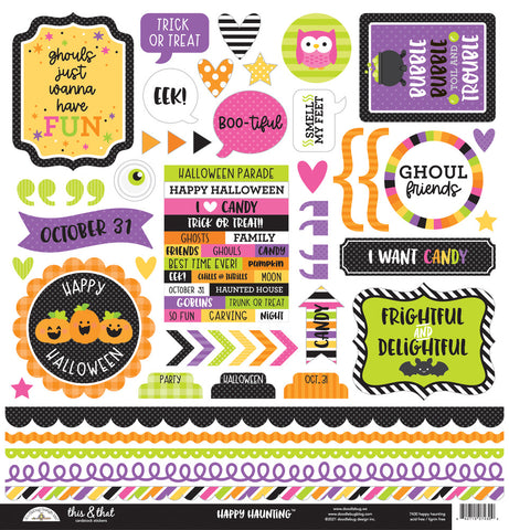 Happy Haunting - Doodlebug - Cardstock Stickers - This & That