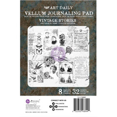 Finnabair - Prima - Art Daily Vellum Pad 32/Pkg - Vintage Stories