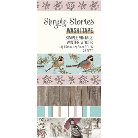 Simple Vintage Winter Woods - Simple Stories - Washi Tape 5/Pkg