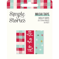 Holly Days - Simple Stories - Washi Tape 3/Pkg